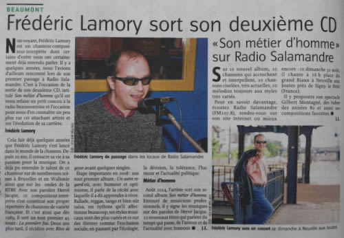 Article de Vers l'avenir Entre Sambre et Meuse. 